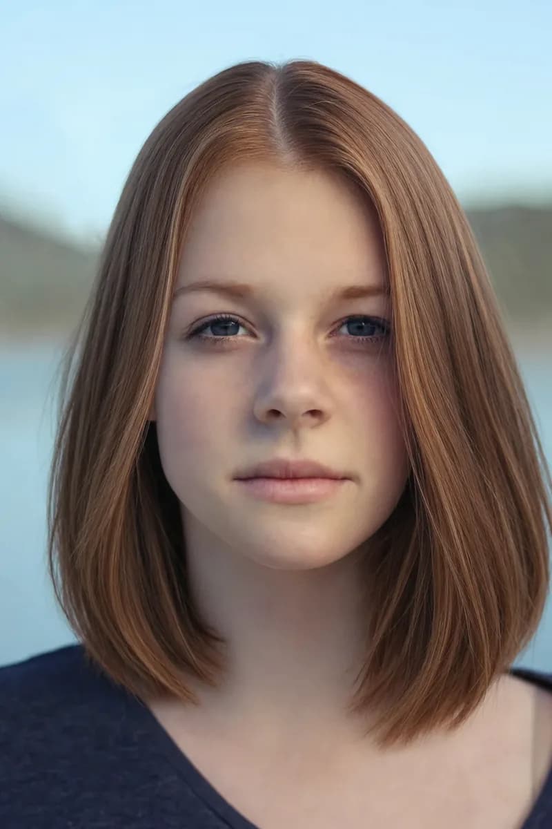 Chin bob grown into soft shoulder length restyled